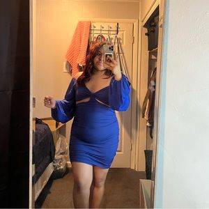 Blue dress, originally from shein size L.